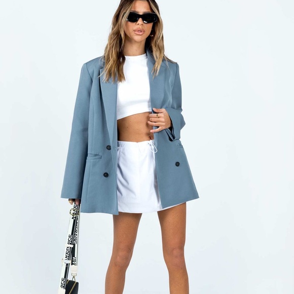 Princess Polly Blazer Blue - Picture 1 of 12